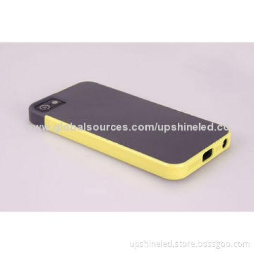 Double Colors Shock Absorbing TPU Cases for iPhone 5/5S, Customized Logos Available